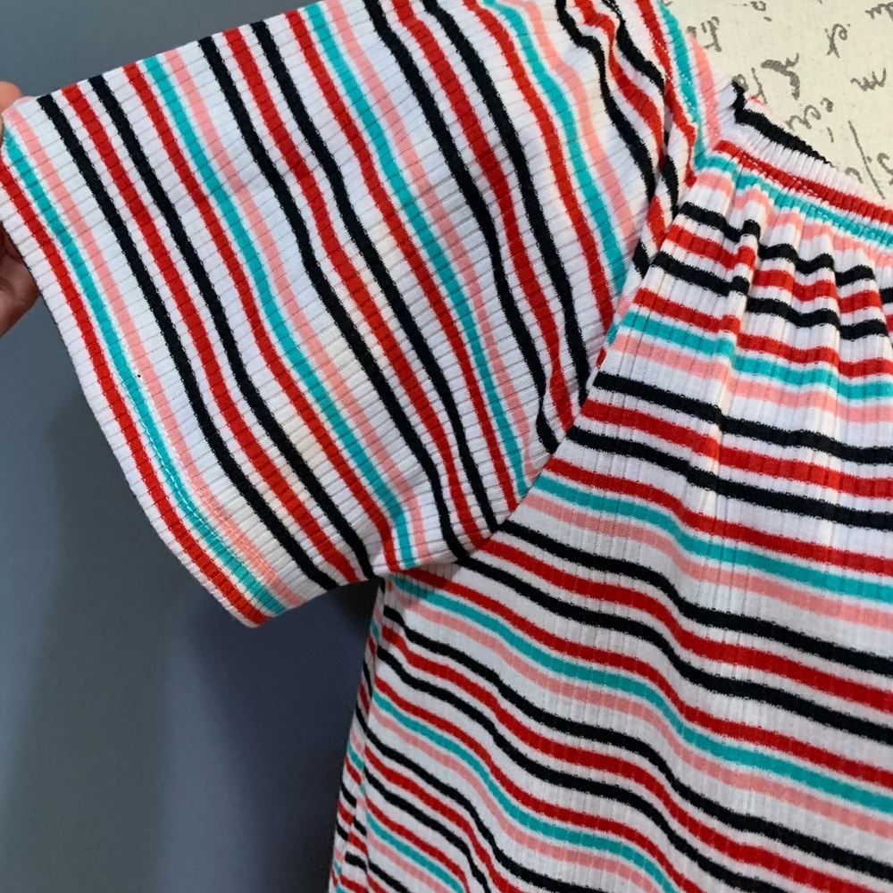 Vibe Striped top with Buttons - Picture 4 of 7